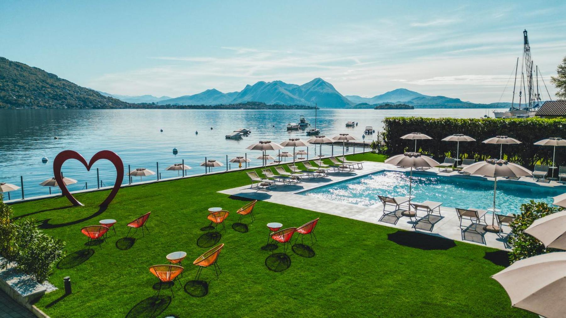 Lago Maggiore Bay Бавено Екстериор снимка